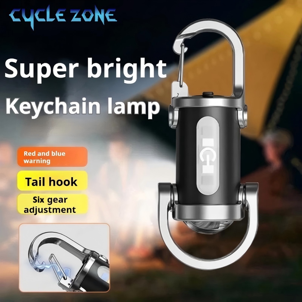 Outdoor Adventure Zone - MINI LED พวงกุญแจแสงมัลติฟังก์ชั่นแบบพกพากระเป๋าทํางานพวงกุญแจไฟตรวจสอบพวงกุญแจสําหรับกิจกรรมกลางแจ้ง