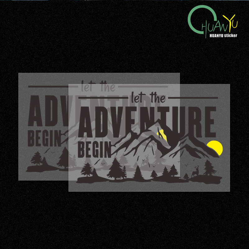 Outdoor Adventure Outlet - ให้การผจญภัยเริ่มต้นภูเขากลางแจ้ง Horseman Tank 300 รถประตูหน้าต่างรูปลอกสติ๊กเกอร์รถสะท้อนแสง