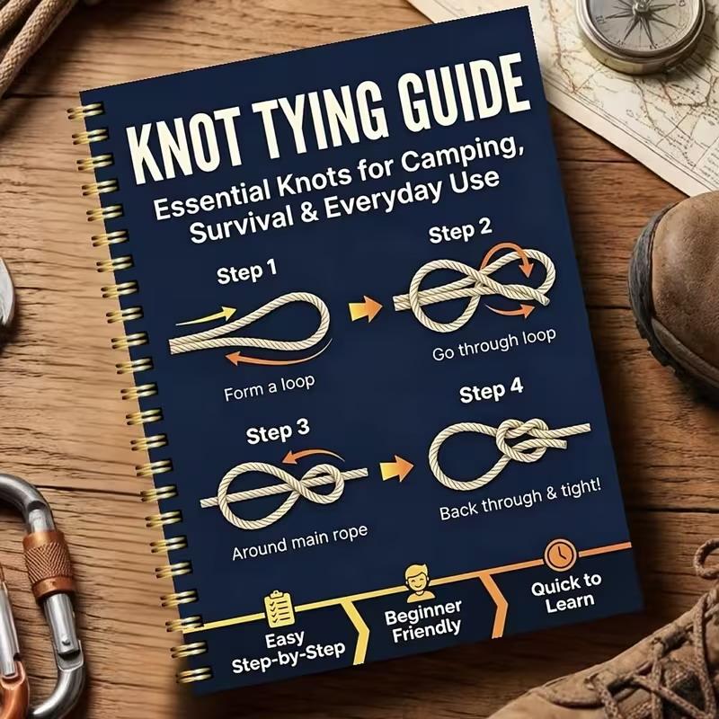 Outdoor Adventure Guide - คู่มือการผูกปมเอาตัวรอดกลางแจ้งสำหรับผู้เริ่มต้น พร้อมขั้นตอนการใช้งาน เช่น การตั้งแคมป์ เดินป่า ใช้เชือก