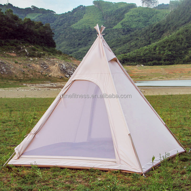 Outdoor Adventure Group - เต็นท์ครอบครัวขนาดใหญ่สำหรับตั้งแคมป์ เดินป่า เต็นท์อินเดียสำหรับขาย ที่พักที่สะดวกสบายและทนทานสำหรับการผจญภัยแบบกลุ่ม