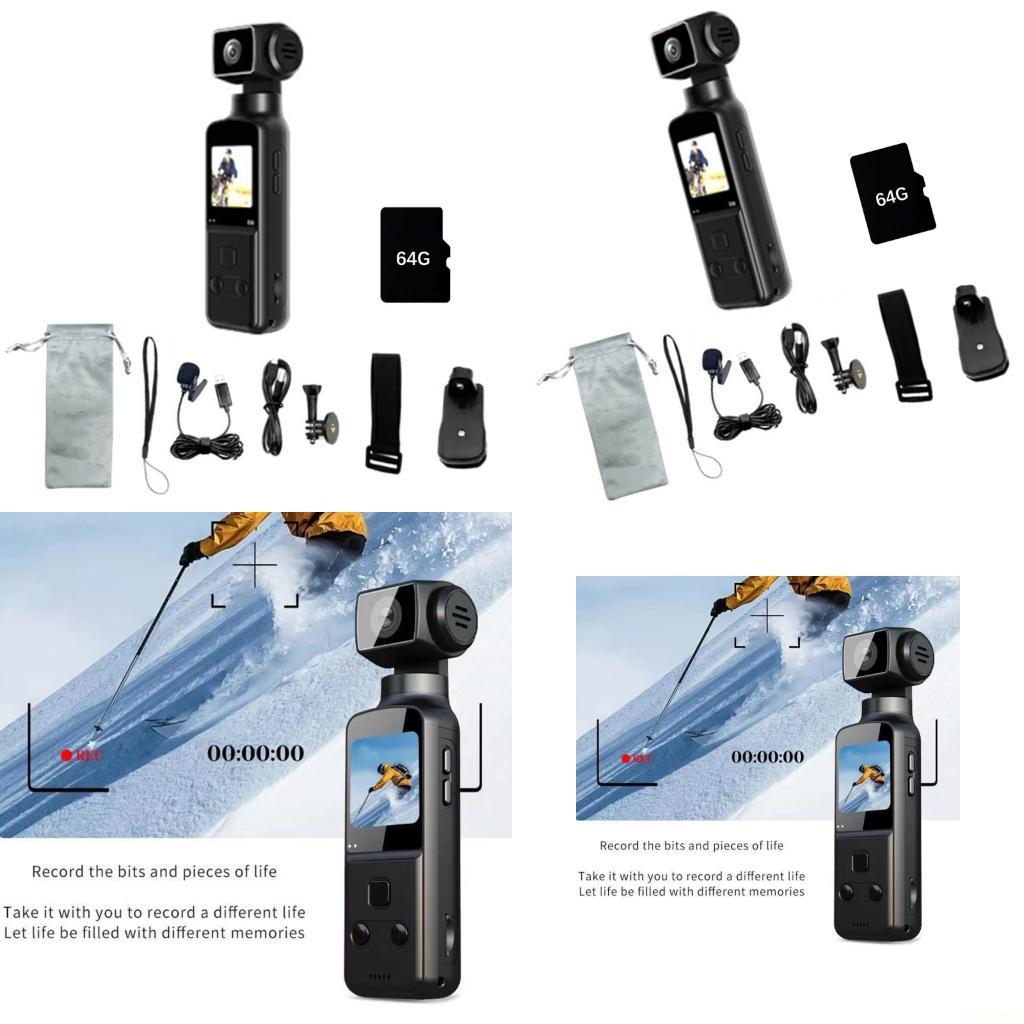 Outdoor Adventure Series - B03F เครื่องบันทึกกีฬาขนาดพกพา 5K เลนส์ยืดหยุ่น 270° สำหรับช็อตแอ็คชั่นแบบไดนามิก