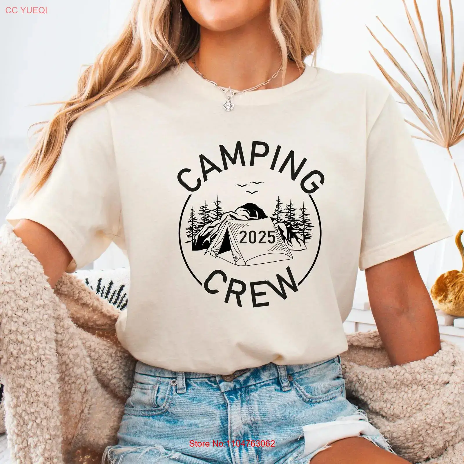เสื้อยืด Camping Crew 2025 สำห - Outdoor Adventure Group บทวิจารณ์และราคา