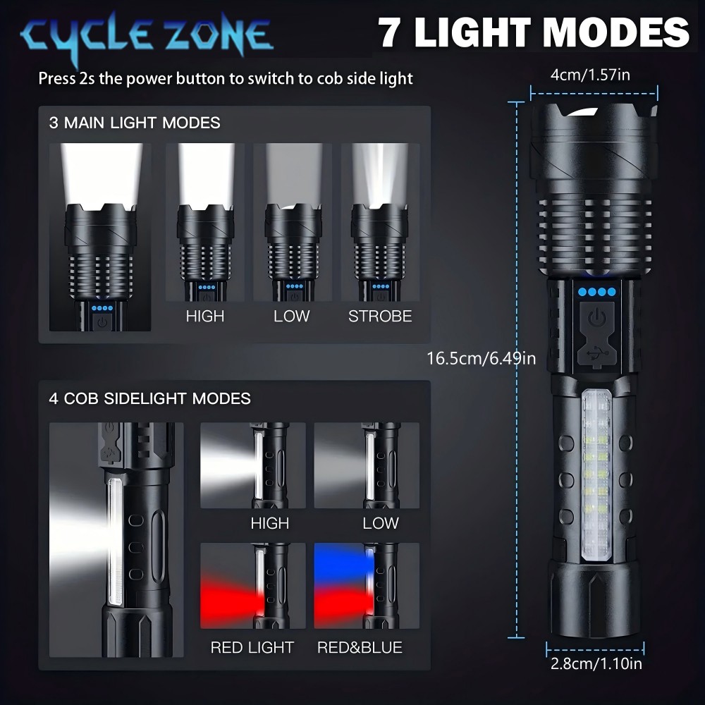 ไฟฉาย XHP50 ไฟฉายซูมได้ ไฟฉายม - Outdoor Adventure Zone บทวิจารณ์และราคา