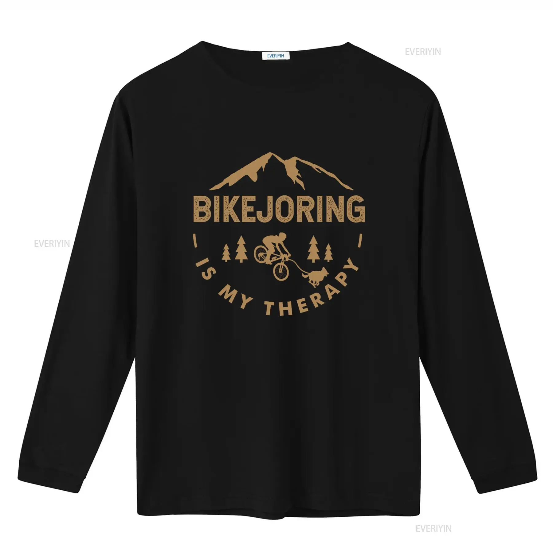 เสื้อยืดลาย Bikejoring Is My T - Outdoor Adventure Therapy บทวิจารณ์และราคา