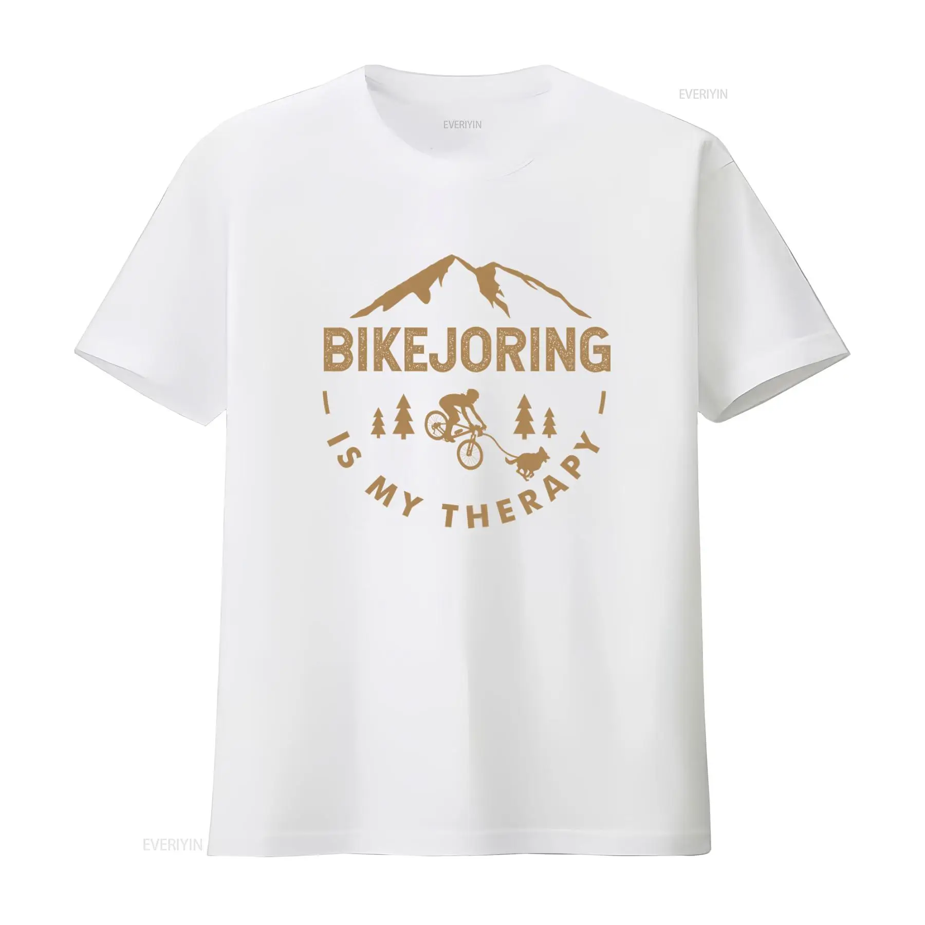 เสื้อยืดลาย Bikejoring Is My T - Outdoor Adventure Therapy บทวิจารณ์และราคา