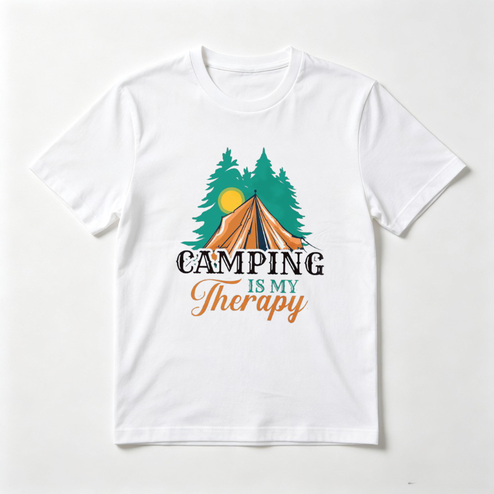 เสื้อยืด Camping Is My Therapy - Outdoor Adventure Therapy บทวิจารณ์และราคา