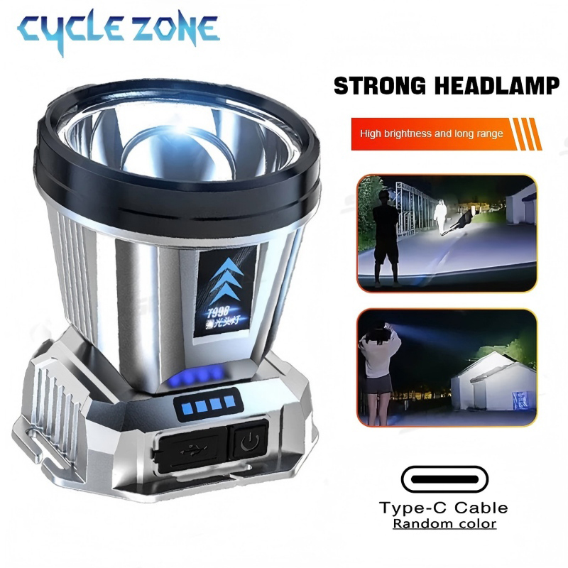 ไฟฉายคาดศีรษะแบบพกพา TYPE-C ไฟ - Outdoor Adventure Zone บทวิจารณ์และราคา