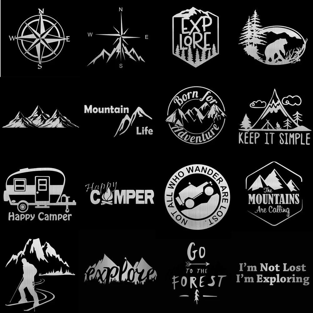 สติกเกอร์รถผจญภัยกลางแจ้ง Camp - Outdoor Adventure Series บทวิจารณ์และราคา