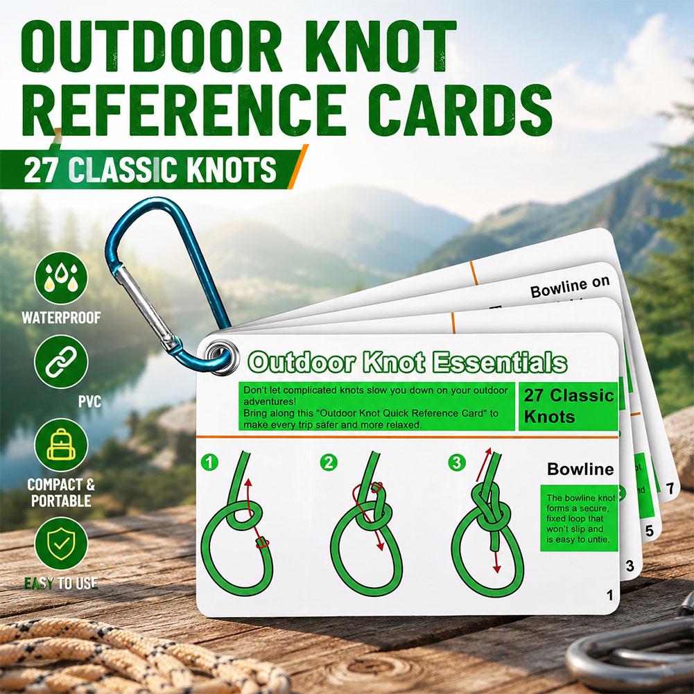 คู่มือการผูกปมกลางแจ้งแบบพกพา  - Outdoor Adventure Guide บทวิจารณ์และราคา