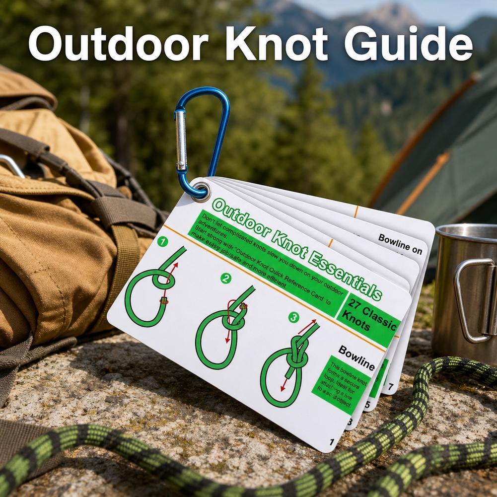 คู่มือการผูกปมกลางแจ้งแบบพกพา  - Outdoor Adventure Guide บทวิจารณ์และราคา